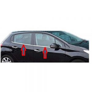 Window Lower Garnish Stainless Steel Chrome Finish Exterior for Etios Liva